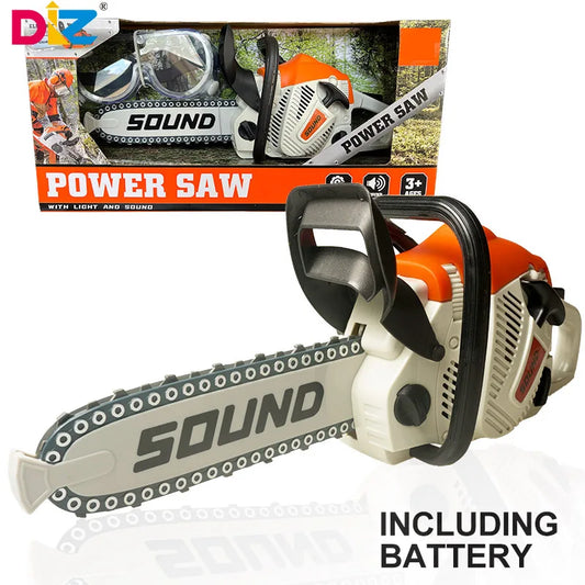 Electric Toy Chainsaw with Goggles | Kids Sound Power Tool Toy