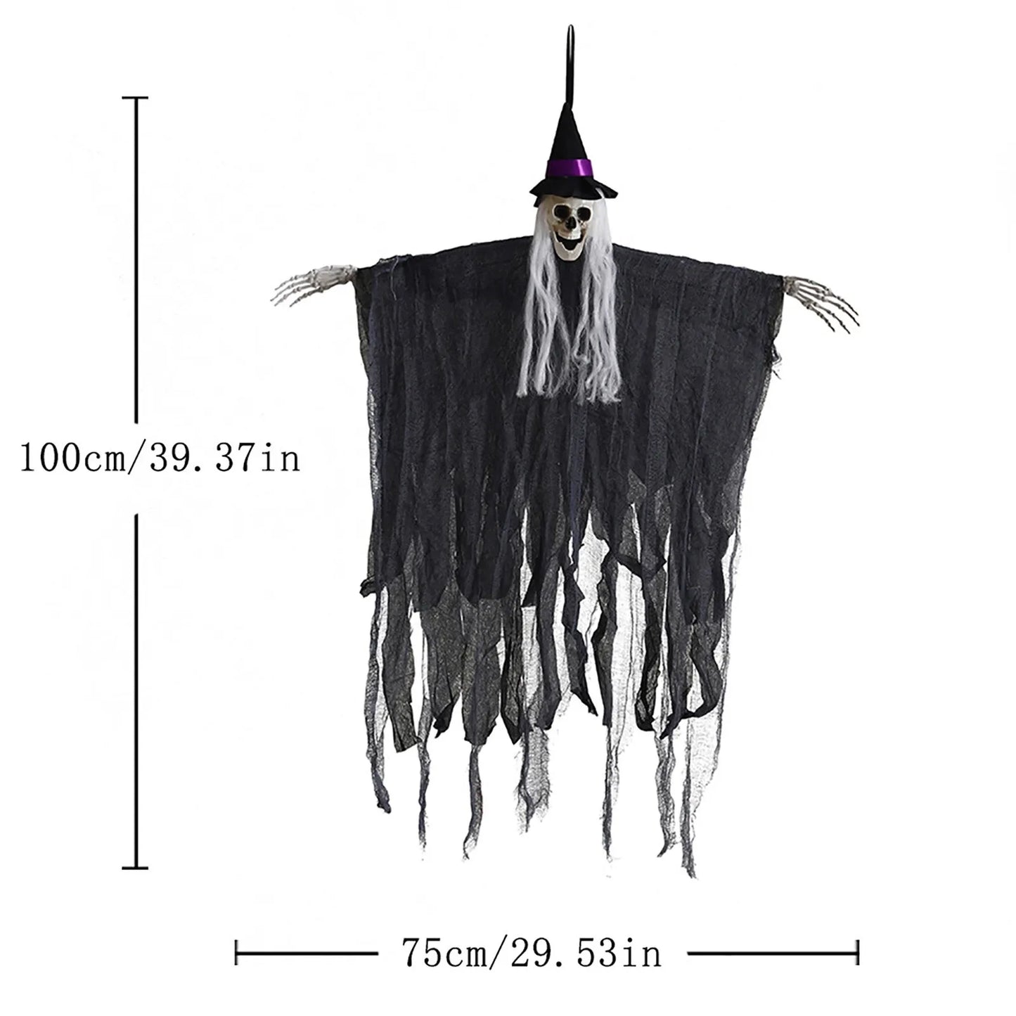 Skeleton Ghost Hanging Decoration | Spooky Horror Prop