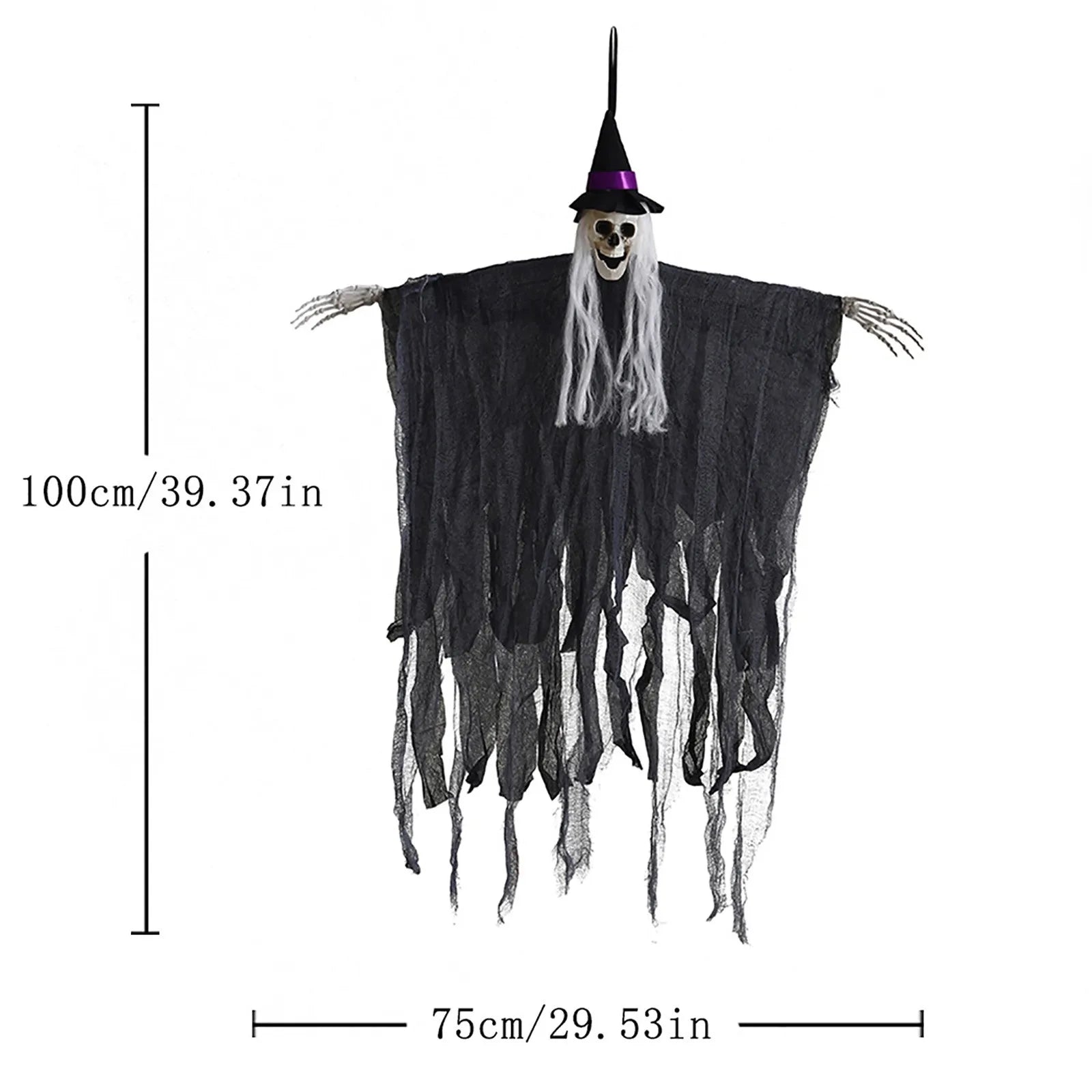 Skeleton Ghost Hanging Decoration | Spooky Horror Prop