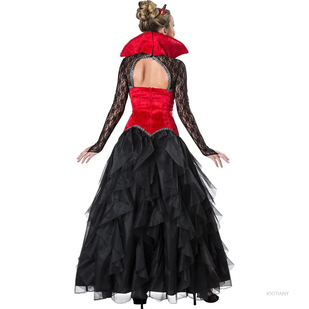 Day of the Dead Gothic Costume | Vampire Witch Zombie Medieval Horror Cosplay Outfit

