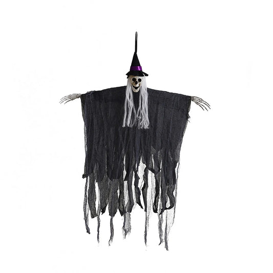 Skeleton Ghost Hanging Decoration | Horror Reaper Prop for Garden