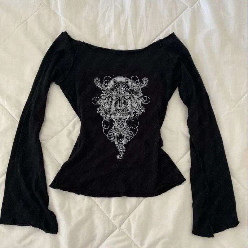 Y2K Vintage Graphic Tee | Women’s Casual Retro Shirt