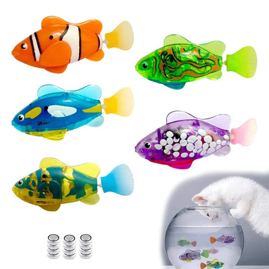 LED Interactive Swimming Robot Fish |  Stimulate Hunting
