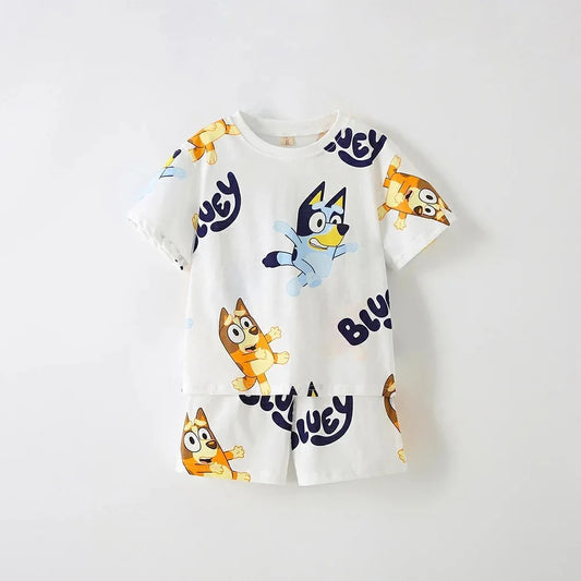 Boy’s Summer Clothing Set | Cotton T-Shirt & Shorts Tracksuit