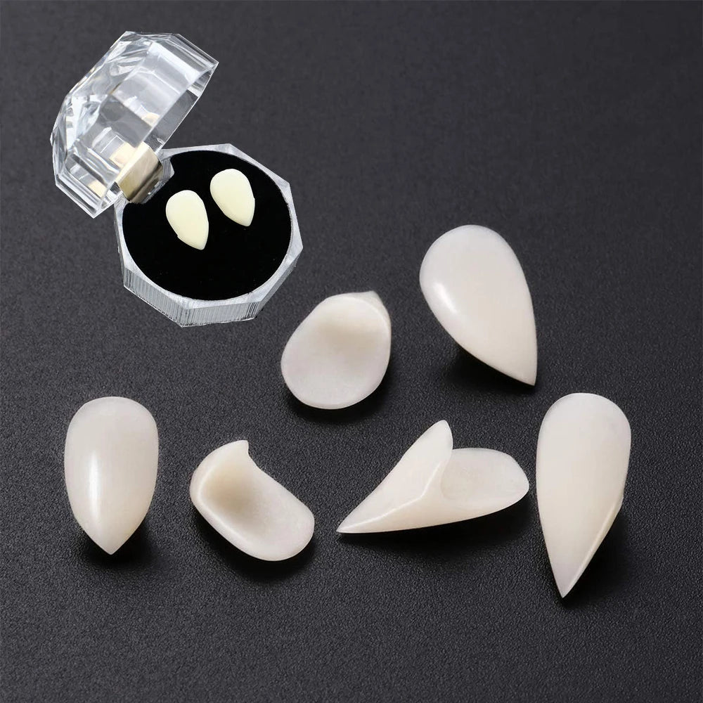Vampire Teeth Fangs with Adhesive | False Teeth