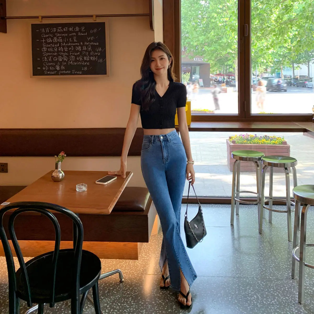 Flared Bell Bottom Jeans | Women’s High Waist Retro
