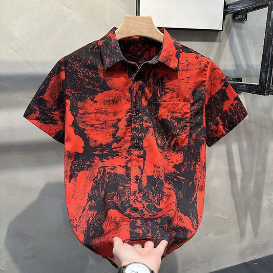 Men’s Vintage Print Shirt | Summer Y2K Streetwear