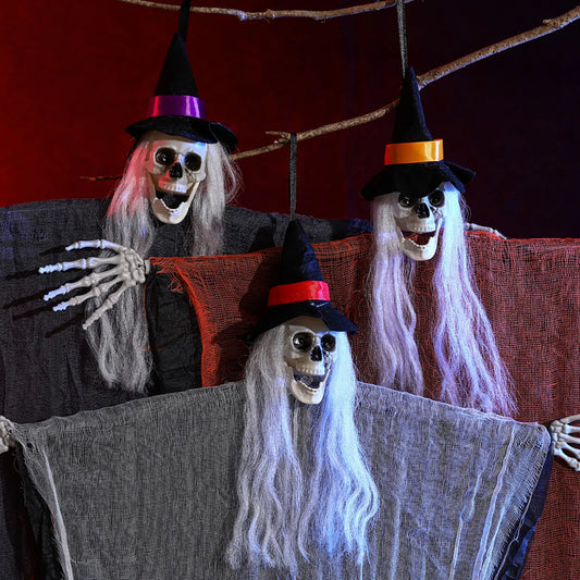 Skeleton Ghost Hanging Decoration | Spooky Horror Prop