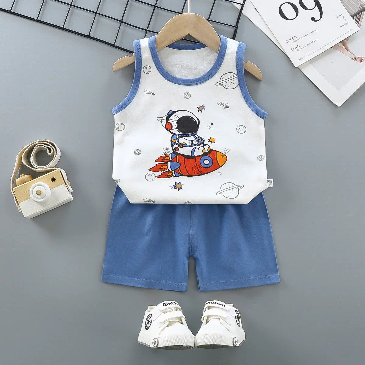 Kids Summer Clothing Set | Cotton Vest
