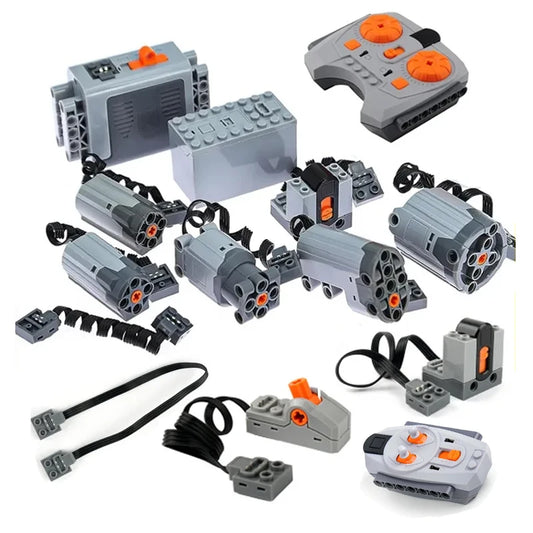 Servo Motor & Lithium Battery Box | Technical Building Blocks Parts
