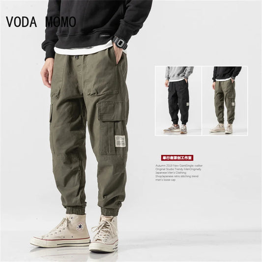 Men’s Skinny Cargo Pants | Japanese Harajuku Hip Hop Joggers