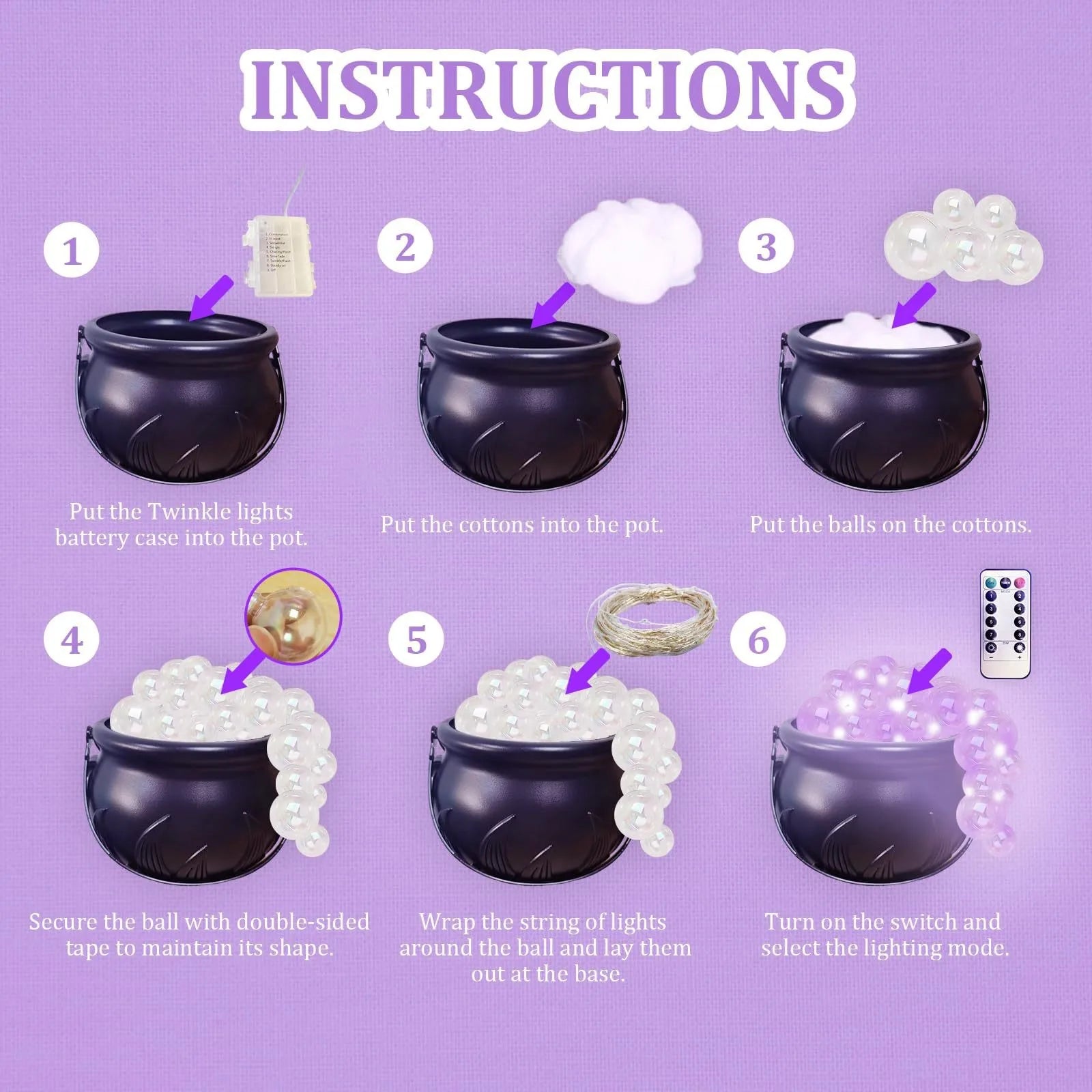 Big Cauldron Pots Decorations – Kettle & Vintage Party Decor