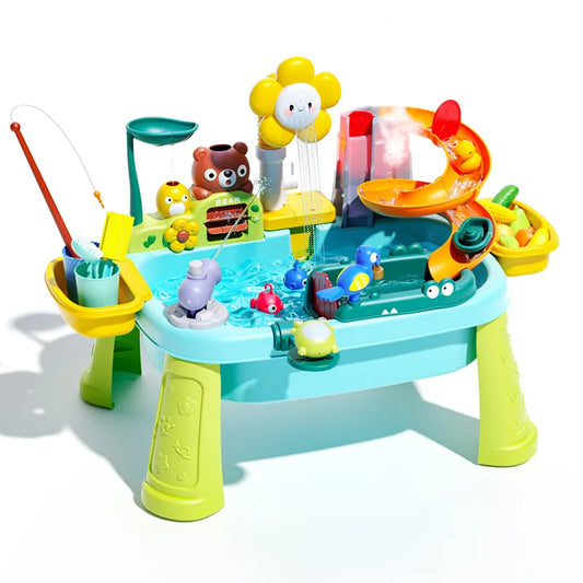 Electric Water Play Kitchen Toy | Dishwashing & Fishing Role Play