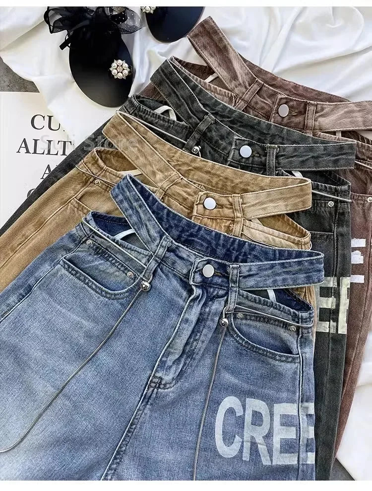 Vintage High Waist Baggy Jeans | Women’s Y2K Denim
