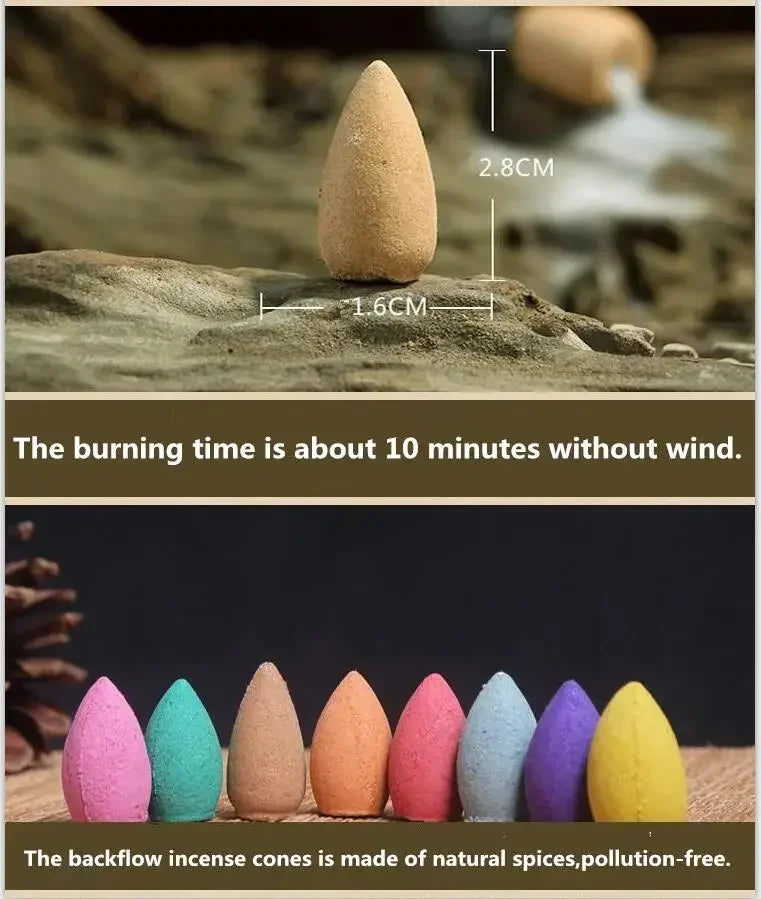 Creative Ceramic Backflow Incense Burner | Home Decor Censer