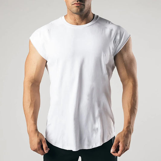 Men’s Workout Muscle T-Shirt | Cotton Gym Top