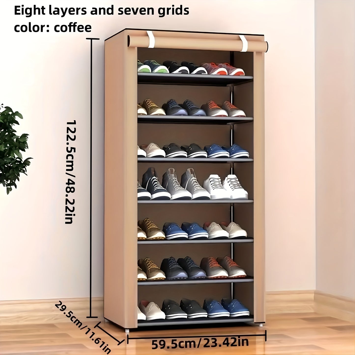Simple Assembly Shoe Cabinet – Multi-Layer Dustproof Storage Rack