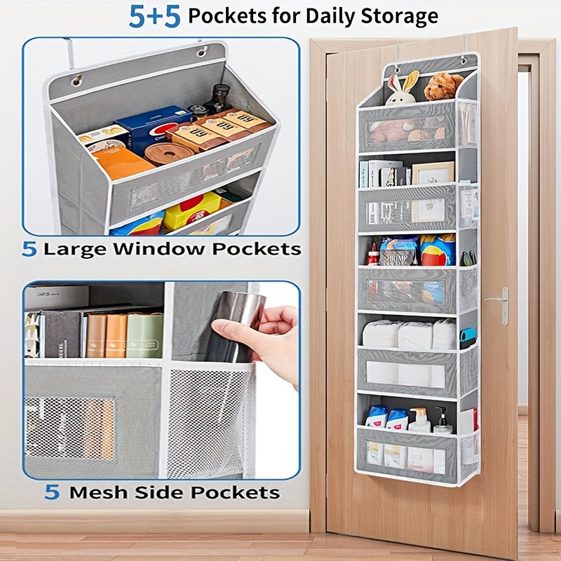 5-Shelf Hanging Storage Organizer | Large Capacity & Anti-Tilt