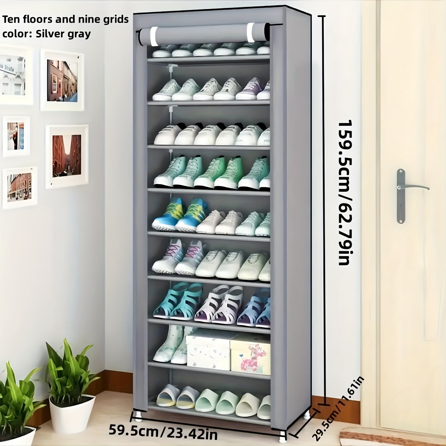 Simple Assembly Shoe Cabinet – Multi-Layer Dustproof Storage Rack