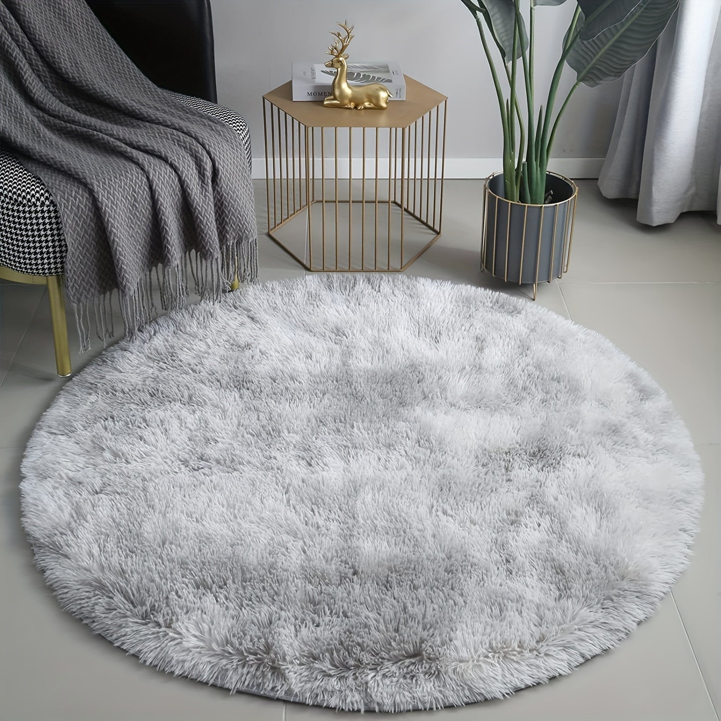 Luxurious Shaggy Rug 4x4 | Ultra-Soft, Non-Slip, Water-Resistant 