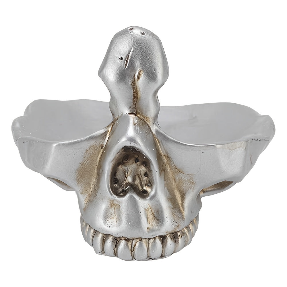 Gothic Skull Glasses Holder | Skull Statue Eyewear Stand Decor